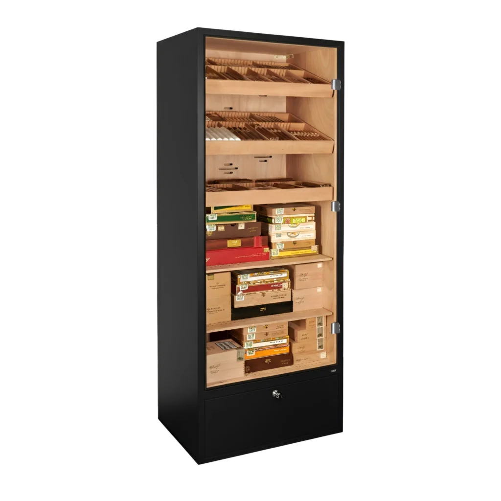 Adorini Primo Cabinet zwart humidorkast voor 2.800 sigaren modern design